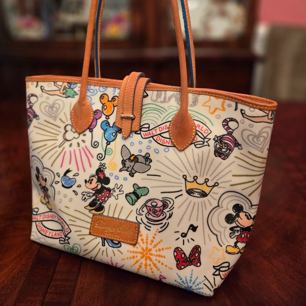DISNEY *DOONEY AND BOURKE* SKETCHBOOK TOTE PURSE